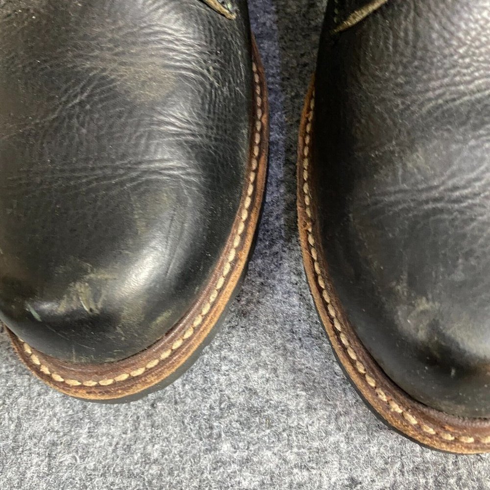 Frye Dakota Mens Boots 12 Black Leather Speed Lace Goodyear Welt - Picture 3 of 9